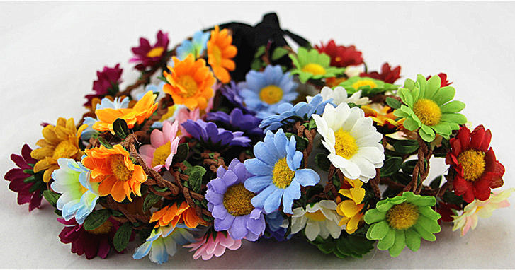 Chrysanthemum and Sunflower Hair Accessories Headband