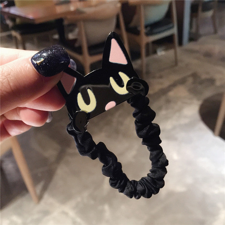 Korean Cartoon Hair Accessories - Cute Cat Hair Ties