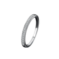 Simple S925 Mosangshi Wedding Rings (Pair)