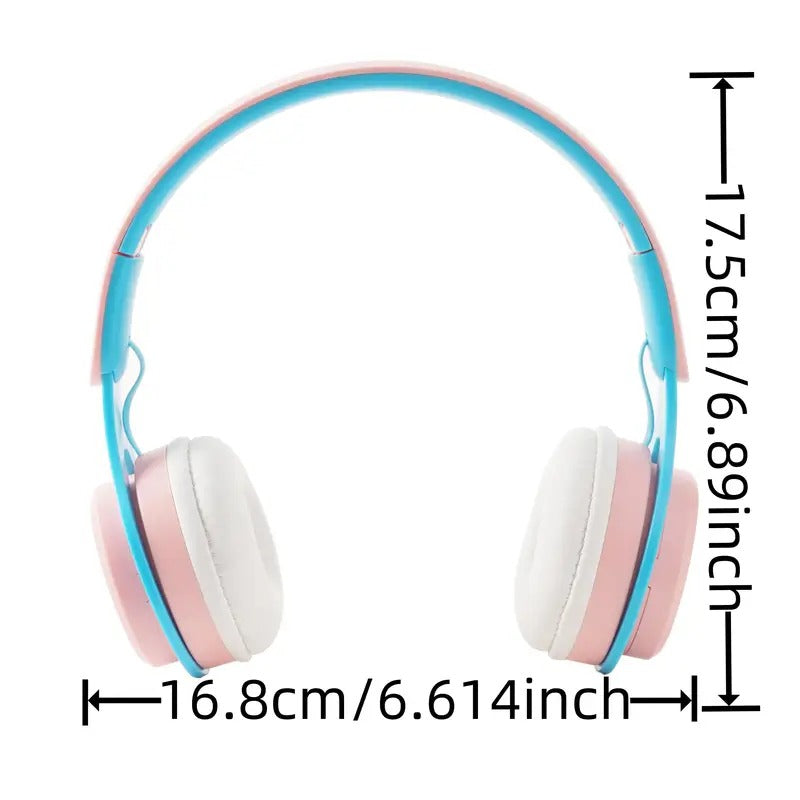Portable Children's Bluetooth Folding Headset with Radio