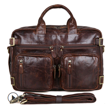 Men's Leather Business Tote and Crossbody Bags