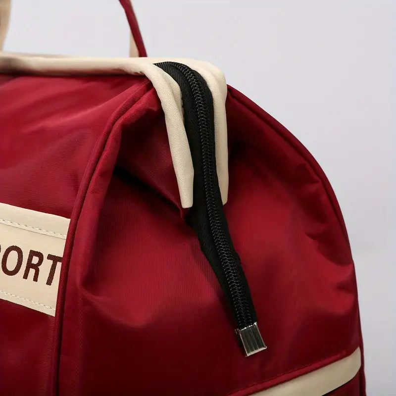 Trendy Men's Large Storage Zipper Duffle Handbag