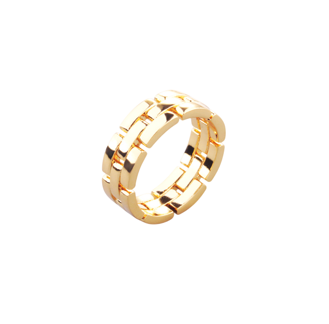 Unisex Stitch Design Couple Rings