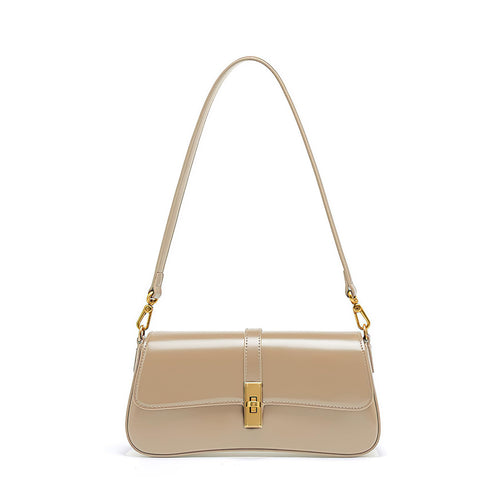 caqilore Genuine Leather Crossbody Bags for Women Shoulder Bag Womens Crossbody Handbags Leather Purses Apricot