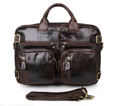 Men's Leather Business Tote and Crossbody Bags