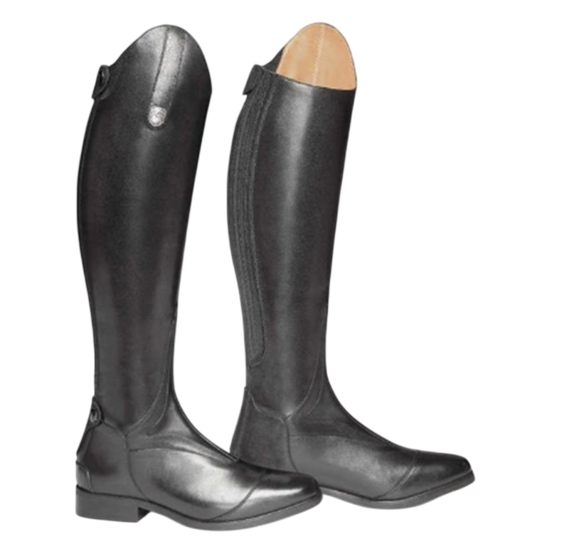 Womens Knee High Smooth Leather Riding Boots