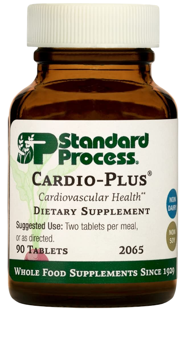 Standard Process Cardio Plus Antioxidant Support Heart Health Supplement Circulation Blood Flow Supplement With Vitamin B6 Niacin Riboflavin Energy Metabolism Supplement 90 Tablets