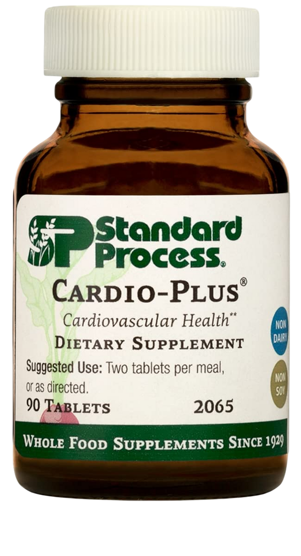 Standard Process Cardio-Plus - Antioxidant Support - Heart Health Supplement - Circulation & Blood Flow Supplement with Vitamin B6 Niacin & Riboflavin - Energy Metabolism Supplement - 90 Tablets