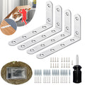 Furniture Anchors Anti Tip Furniture Wall Anchor for Baby Proofing Prevent Falling Furniture (Sturdy 4 Item)
