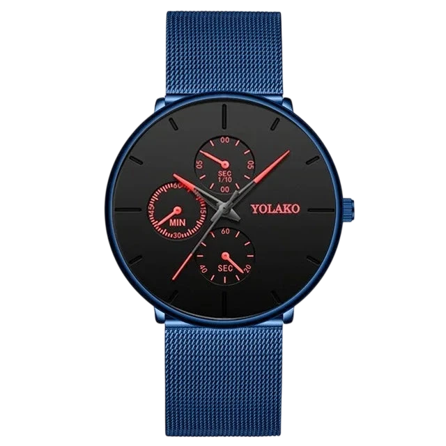 2025 Mens Luxury Watches For Men Business Casual Ultra Thin Clock Male Stainless Steel Mesh Belt Quartz Watch Relogio Masculino