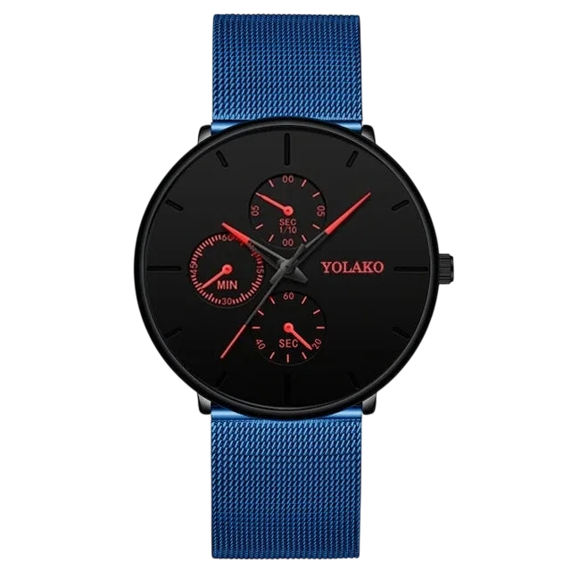 2025 Mens Luxury Watches For Men Business Casual Ultra Thin Clock Male Stainless Steel Mesh Belt Quartz Watch Relogio Masculino