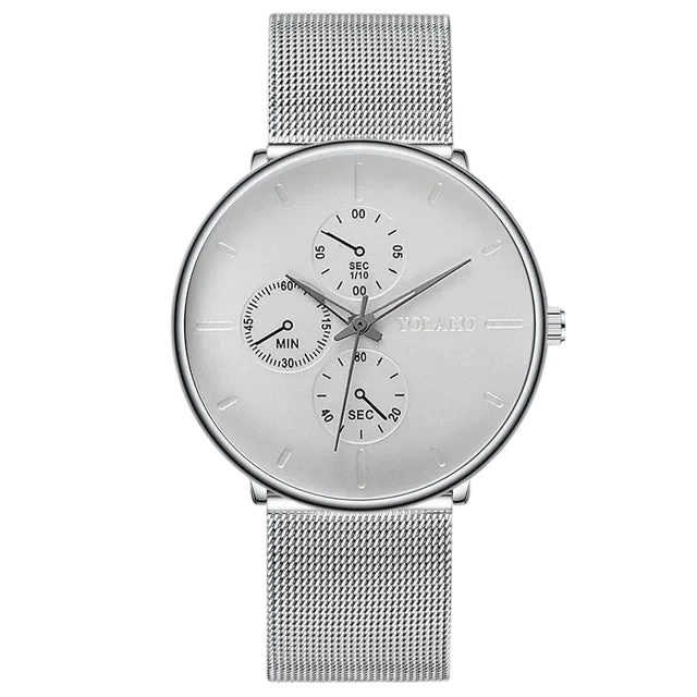 2025 Mens Luxury Watches For Men Business Casual Ultra Thin Clock Male Stainless Steel Mesh Belt Quartz Watch Relogio Masculino
