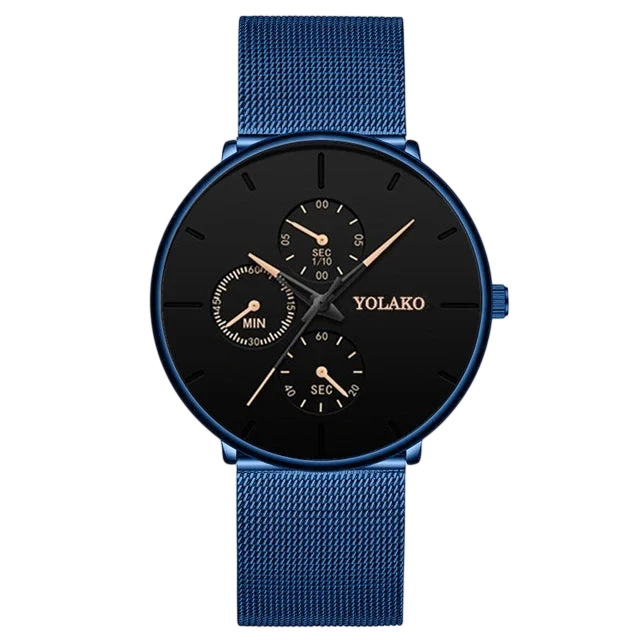 2025 Mens Luxury Watches For Men Business Casual Ultra Thin Clock Male Stainless Steel Mesh Belt Quartz Watch Relogio Masculino