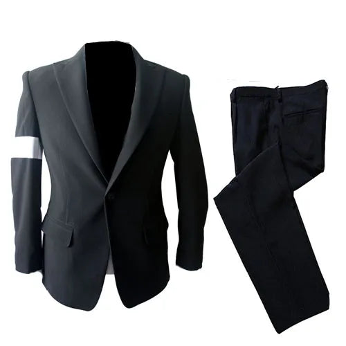 Role-player Tribute Michael Jackson Black Dangerous Suit Outfit Impersonator