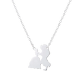 2025 New Movie Jewelry Beauty And The Beast Necklace For Women Prince Princess Pendant Necklaces Lover Accessories Gifts