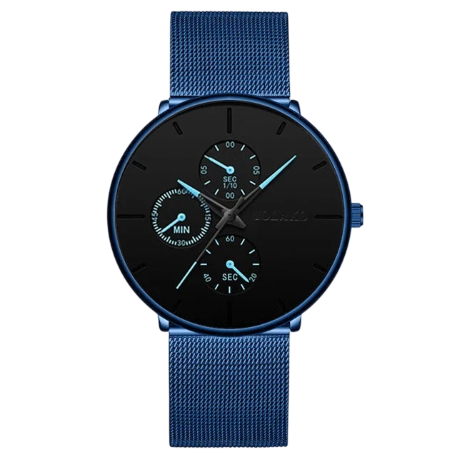 2025 Mens Luxury Watches For Men Business Casual Ultra Thin Clock Male Stainless Steel Mesh Belt Quartz Watch Relogio Masculino