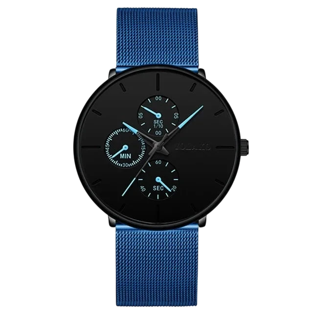 2025 Mens Luxury Watches For Men Business Casual Ultra Thin Clock Male Stainless Steel Mesh Belt Quartz Watch Relogio Masculino