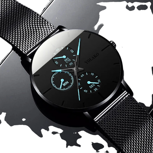 2025 Mens Luxury Watches for Men Business Casual Ultra Thin Clock Male Stainless Steel Mesh Belt Quartz Watch relogio masculino