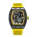 Mens Watch Sports Brand Fashion Trend Fully Automatic Quartz Wristwatch Hollow Waterproof Black Warrior Male Clock Watches
