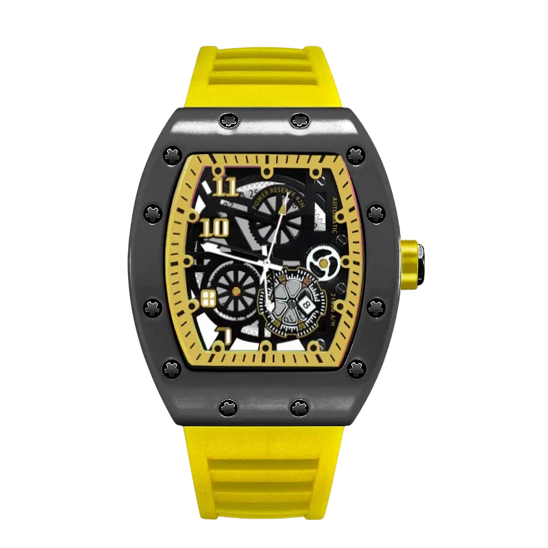 Mens Watch Sports Brand Fashion Trend Fully Automatic Quartz Wristwatch Hollow Waterproof Black Warrior Male Clock Watches