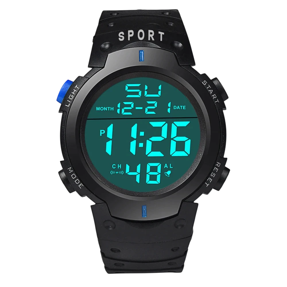 Men Electronic Watch Sports Watches For Men Waterproof Luminous Multifunction Outdoor Fitness Large Screen Electronic Wristwatch