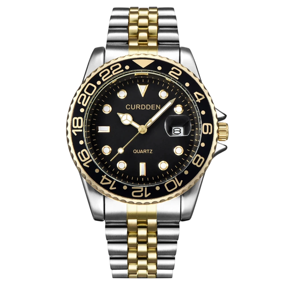 Men Famous Brand Watches Students Boys Fashion Stainless Steel Band Casual Calendar Quartz Watch Green Relogios Masculinos 2024