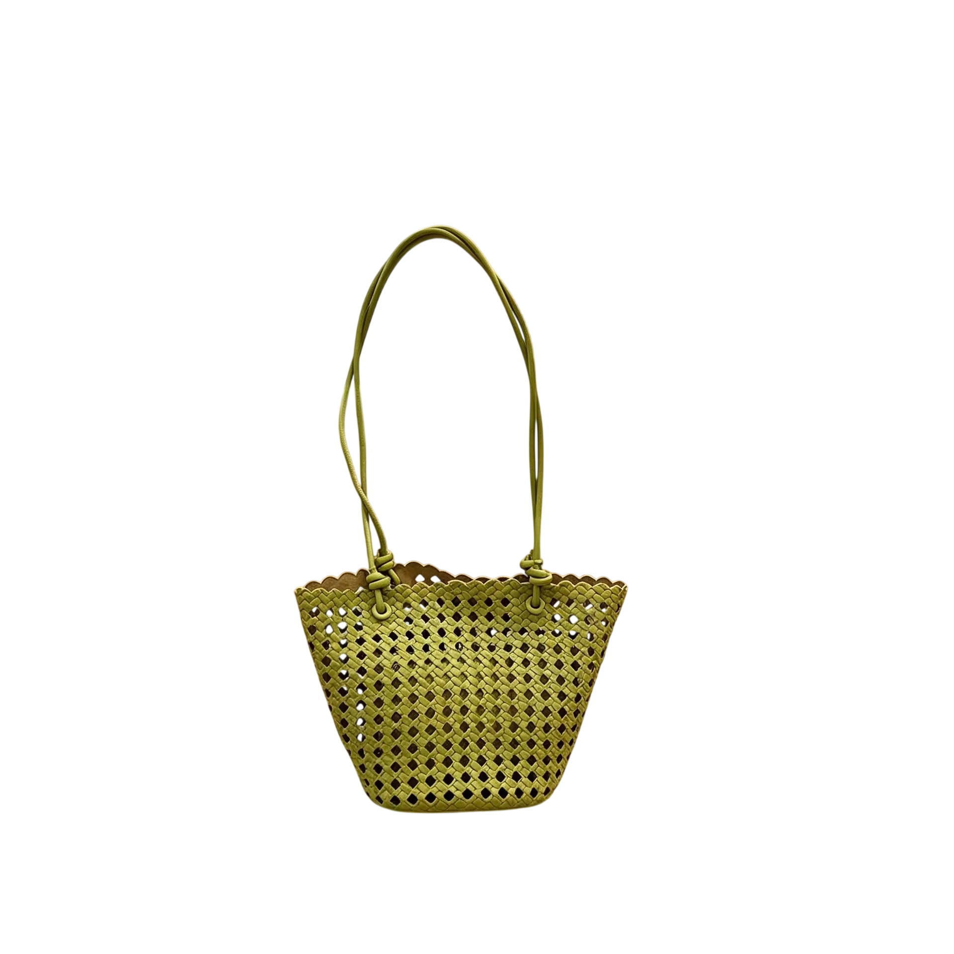 Womens Handbag Shoulder Bag 2026New Fashionable And Trendy Versatile Niche Hollow Woven Bag Vegetable Basket Bag Hand Held Un