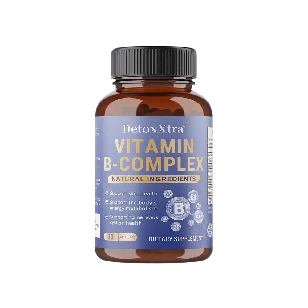 Vitamin B Complex Capsules Relieve Stress Energy Metabolism Nervous System Immune Wellness Support Vegetable Capsules