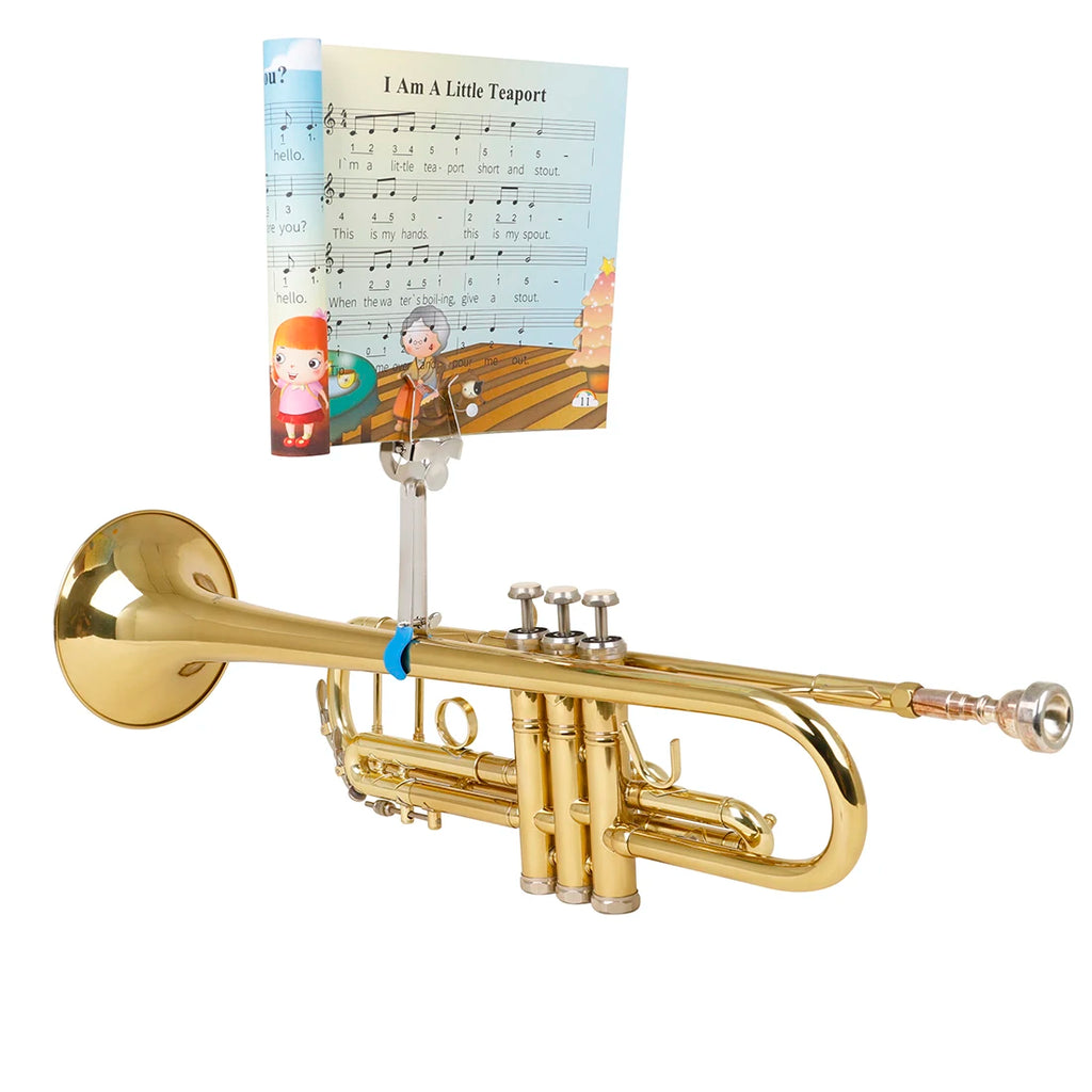 IRIN Saxophone Sheet Music Stand Marching Sheet Music Lyre Clip Portable Metal Stand For Alto/Tenor Sax Trumpet Clarinet Horn