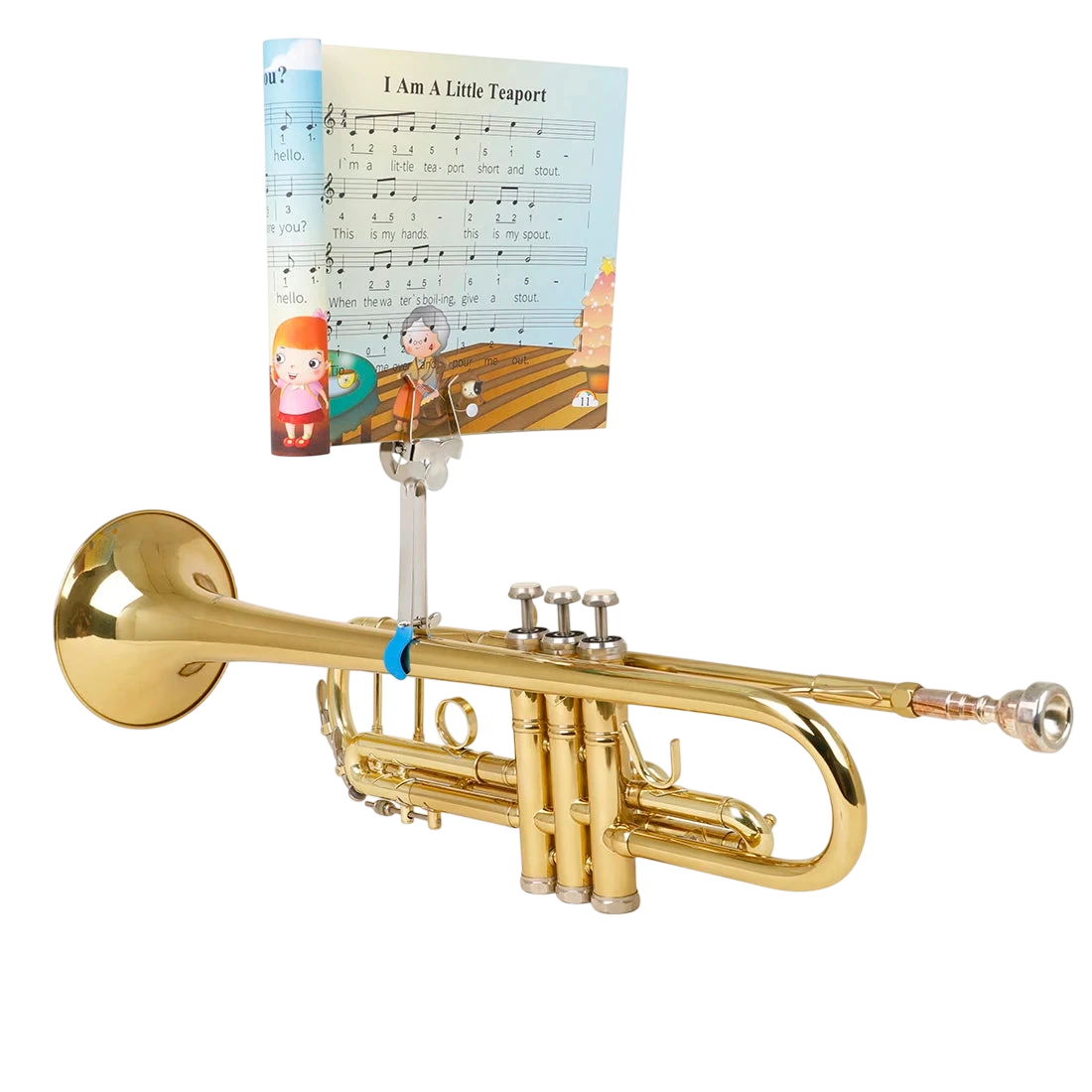 Irin Saxophone Sheet Music Stand Marching Sheet Music Lyre Clip Portable Metal Stand For Alto Tenor Sax Trumpet Clarinet Horn