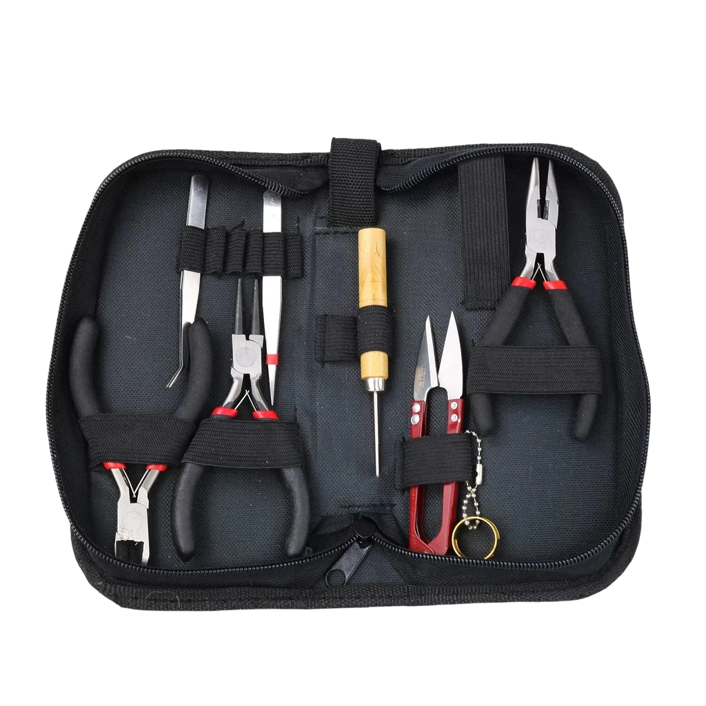 An 8 Piece Professional Level Jewelry Making Set Fully Equipped Tools To Assist In Crafting Exquisite Works Of Art