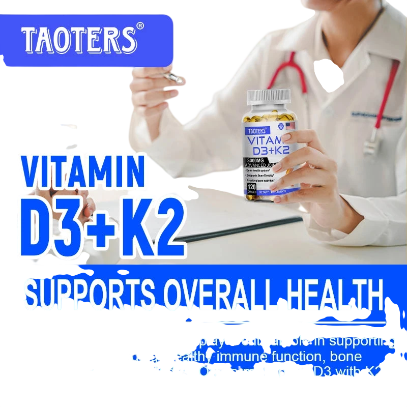 Vitamin D3 K2 Capsules Helps Regulate Calcium Metabolism And Supports Teeth Bones Heart Health Joint Health And Immunity