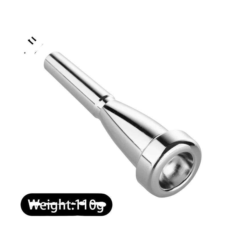 Gold Plated 7C Small Trumpet For Student Band School Beginner Trumpet Mouthpiece Musical Instrument Accessory Bullet Shaped Universal Labor Saving Mouthpiece