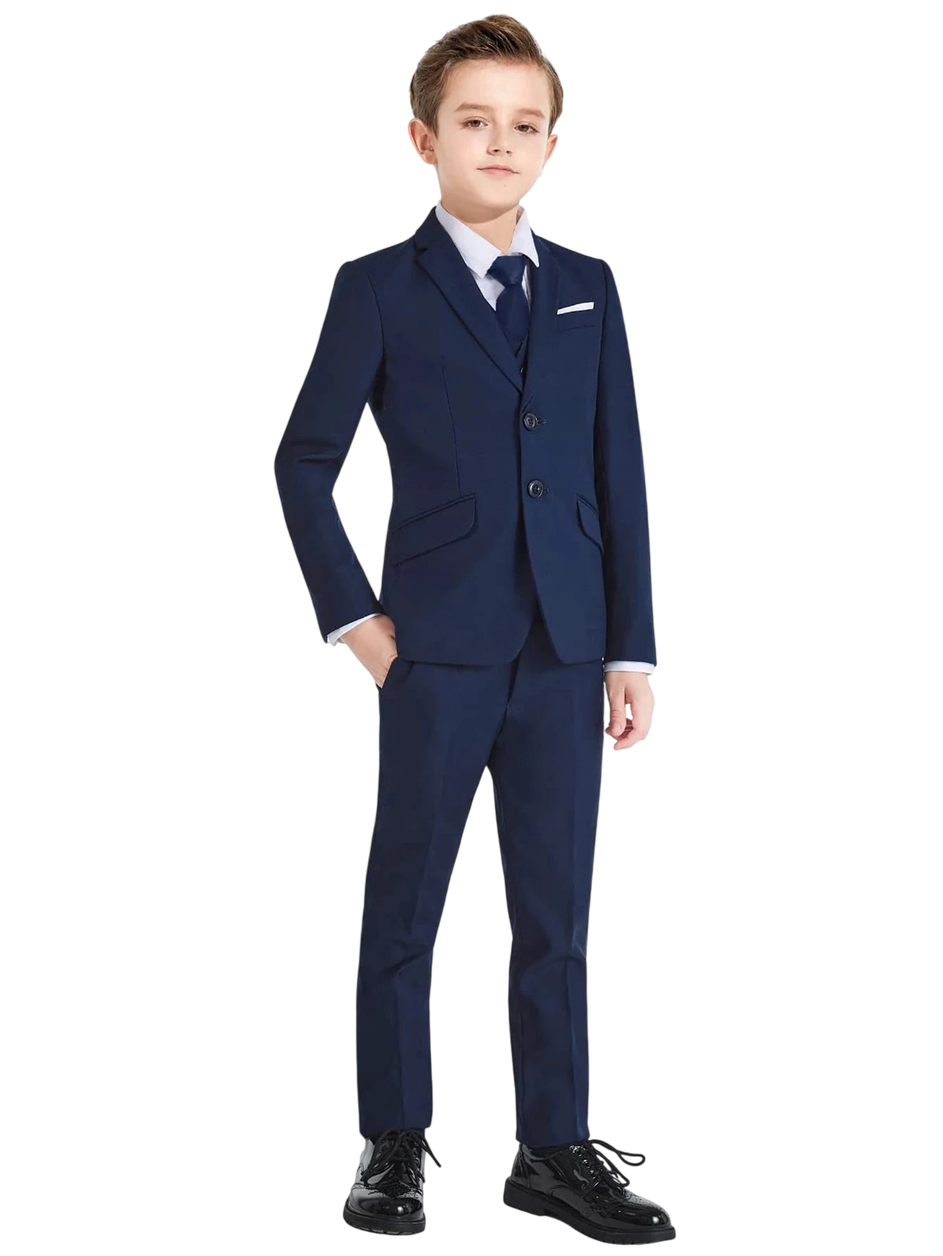 Boys Suits Colorful Formal Suits 5 Piece Slim Fit Dresswear Suit Set School Uniforms 1