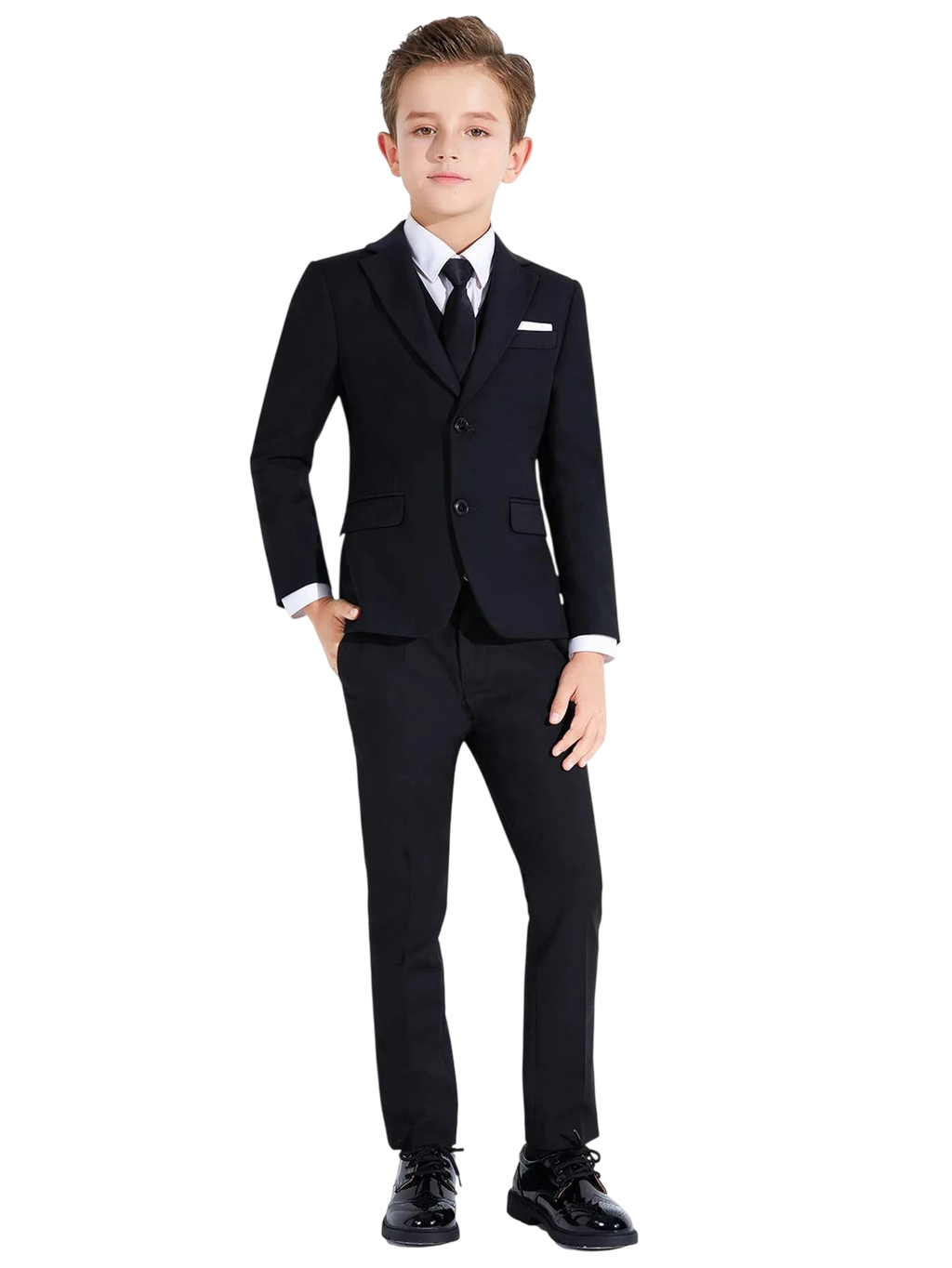 Boys Suits Colorful Formal Suits 5 Piece Slim Fit Dresswear Suit Set School Uniforms
