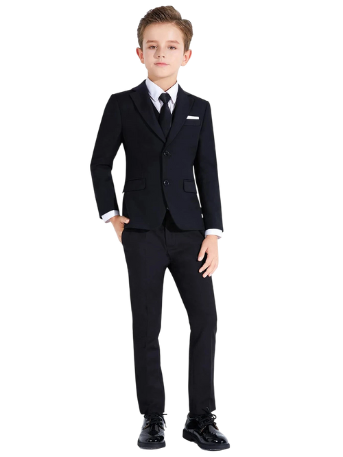 Boys Suits Colorful Formal Suits 5 Piece Slim Fit Dresswear Suit Set School Uniforms