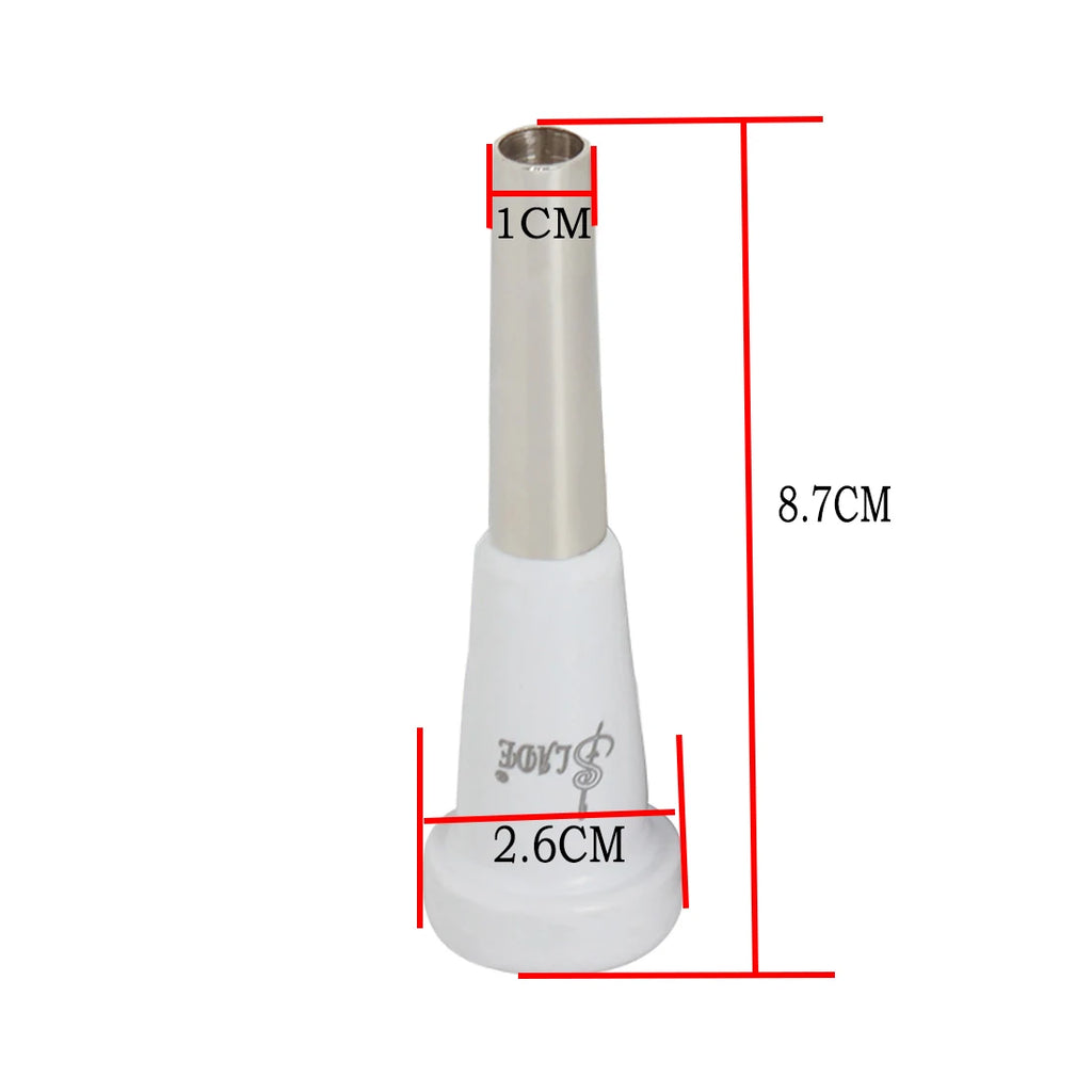 Trumpet Mouthpiece 7C Metal ABS Portable Trumpet Mouthpiece Replacement Parts Professional Brass Musical Instrument Parts