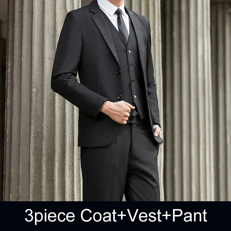 Suits Men's Fashionable Banquet Tailored Solid-color Dance Singer Trend Host Casual Wedding Banquet Dress Male Star Performance