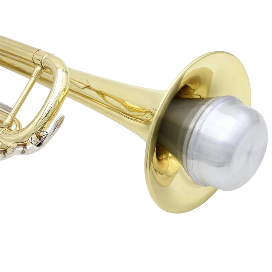 Mute For Trumpet Aluminium Silver Portable Straight Trumpets Mute For Jazz Instrument Practice Beginner