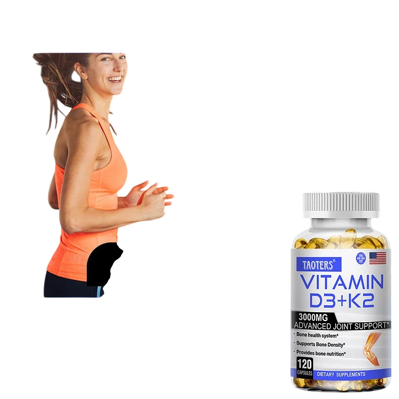 Vitamin D3 K2 Capsules Helps Regulate Calcium Metabolism And Supports Teeth Bones Heart Health Joint Health And Immunity