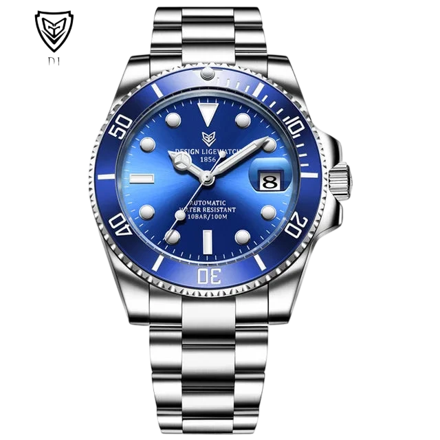 Lige New Fashion Mens Mechanical Wristwatches Business Watch Men Waterproof Sport Automatic Watch For Men Relogios Masculino