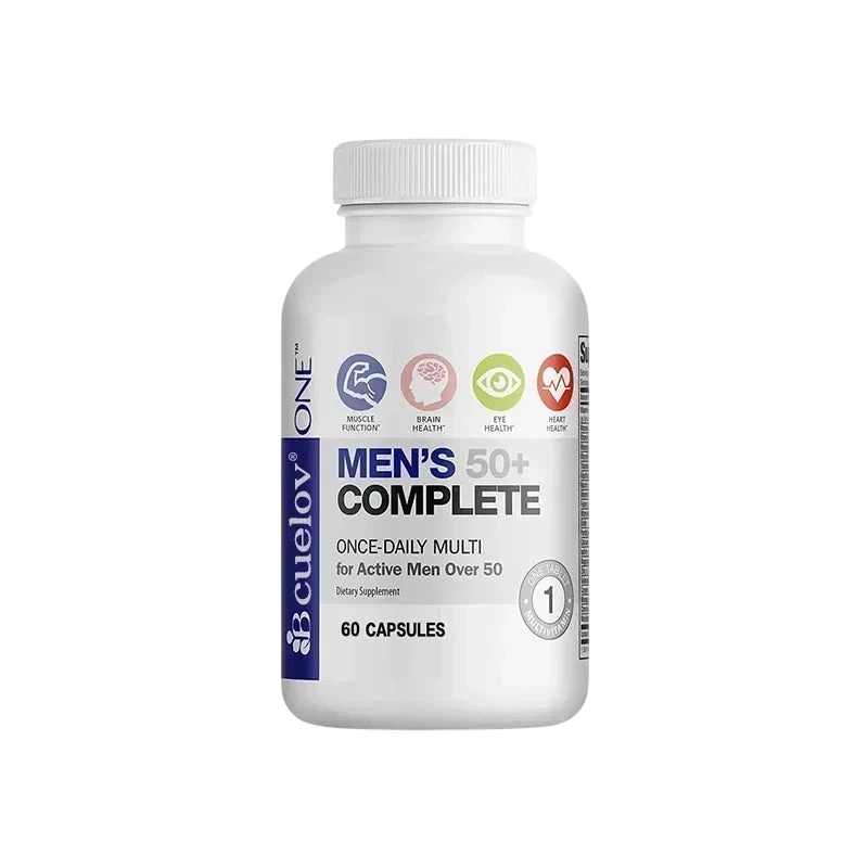 Mens Multivitamin For 50 High Potency Formula For Brain Eye Heart Health For Brain Eye Heart Health 120 Capsules