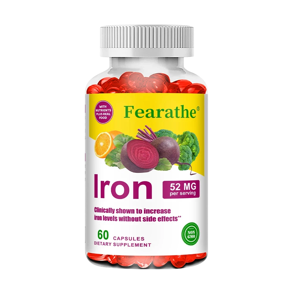 Iron And Vitamin C Supplement Boosts Energy Focus And Immune Function Supporting Red Blood Cells Improve Immunity Non Gmo