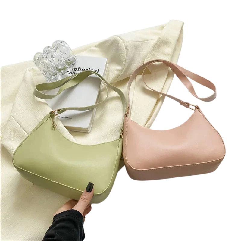 Fashionable And Trendy Solid Color Handbag Simple And New Small Square Bag Stylish And High Quality Single Shoulder Armpit Bag