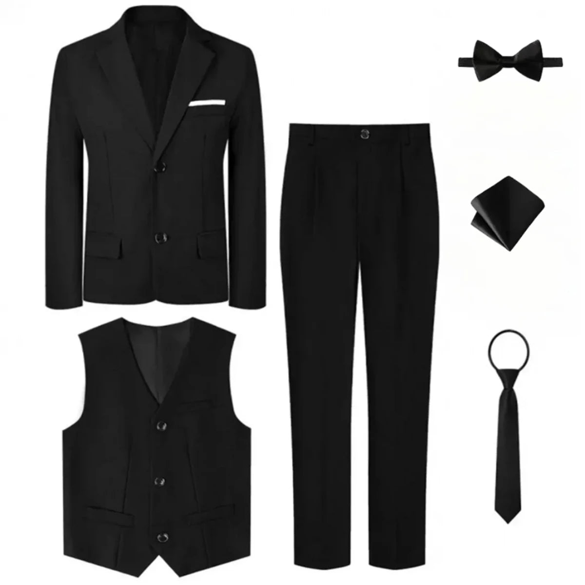 Suits for Boys Kids Wedding Easter Church Tuxedo Teenager School Performance Piano Outfit Set Children Birthday Formal Clothes