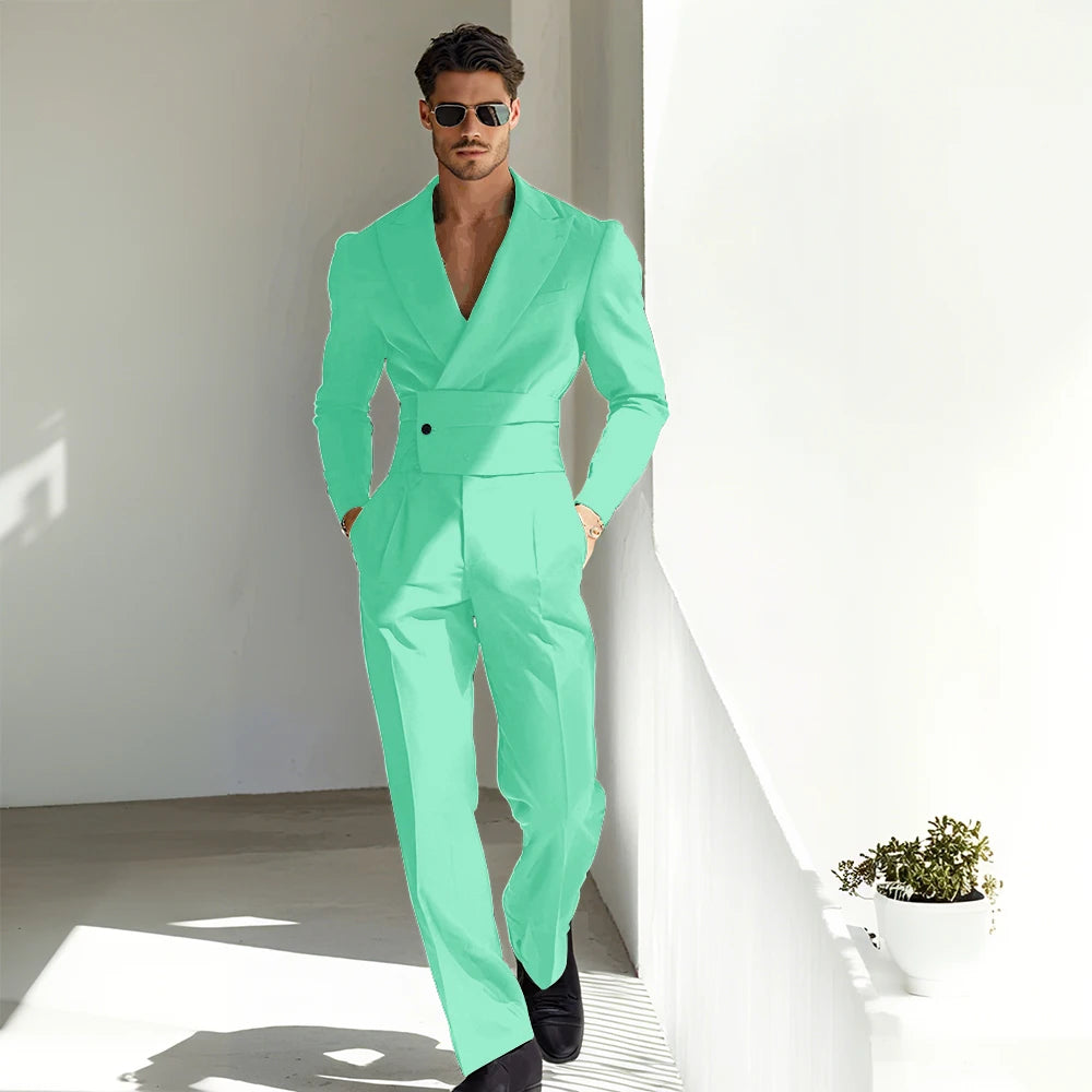 Sexy Men Suits Special Occasion Peak Lapel Skim High Quality Strong 2 Pieces Jacket Pants Banquet Business Luxuery Male Clothing