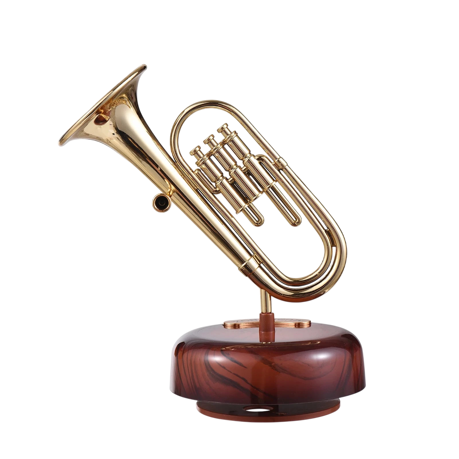 Saxophone Music Box Classical Wind Up Musicbox Twirling Music Box Rotating Base French Horn Trumpet Saxophone