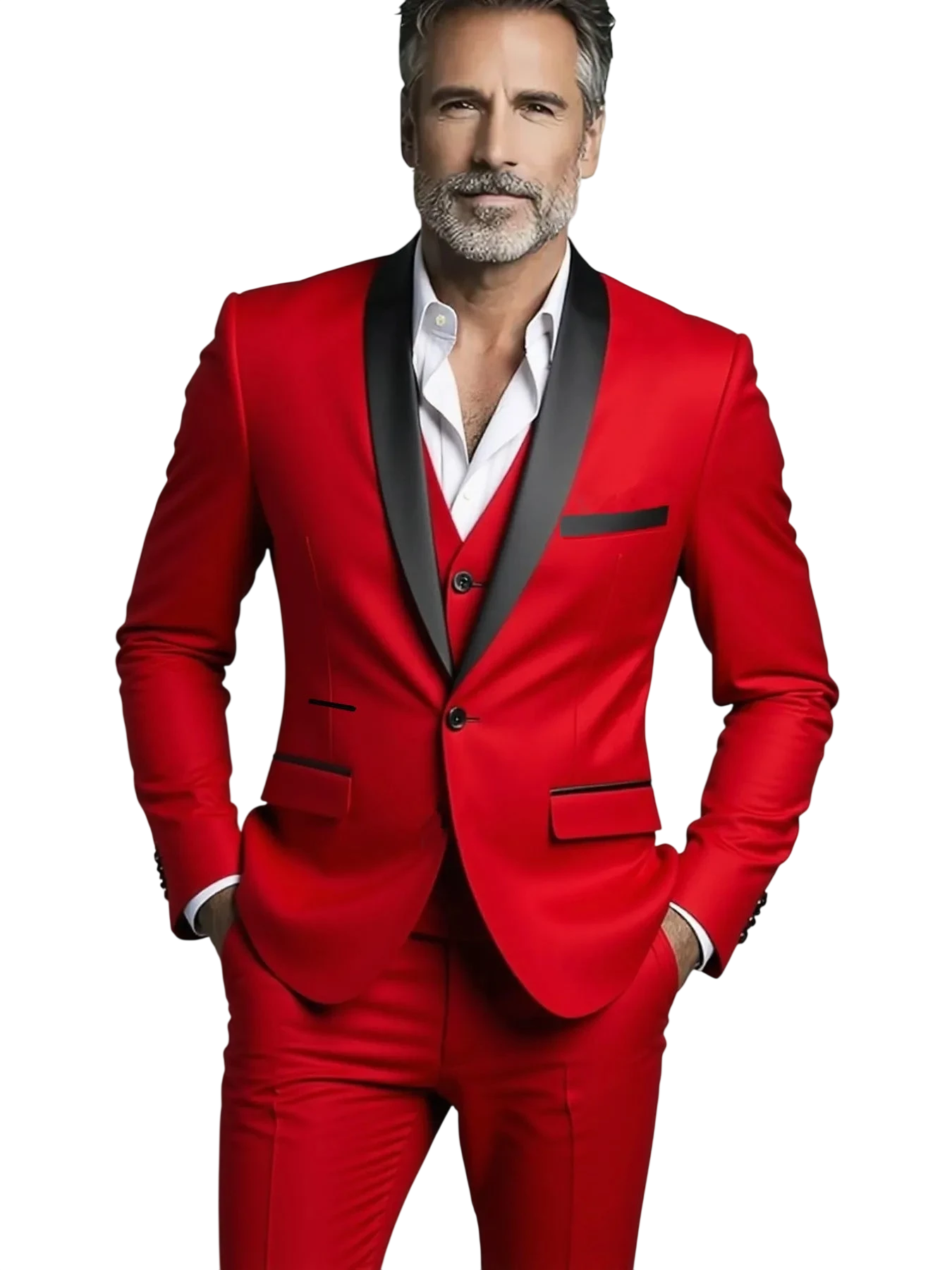 Suit Suit Vest Pants Mens Business Solid Color Fashion Slimming Work Solid Color Plus Size Formal Dress Wedding Best Men Suit