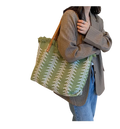 Handbag Woman Bag Design Simple Niche Travel Beach Tote Bag Tassel Letter Embroidery Fashion Large Capacity Shoulder Bags 2022