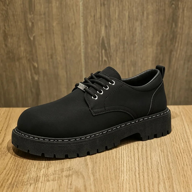 Spring Autumn Men's Business Dress Shoes Black Casual Simple Comfortable Anti Slip Wear Resistant Round Head Men's Shoes